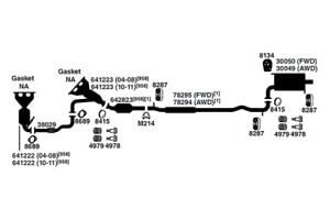 nobrandname 78295 Direct fit precision engineered design features necessary brackets flanges shielding flex and resonators for OE fit and appearance Made from 100% aluminized heavy 14 and 16 gauge steel piping Re aluminized weld seams prevent corrosion Prebent Exhaust Pipe   Direct Fit OE Replacement