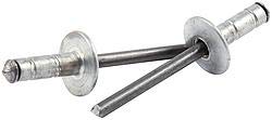 Allstar Performance ALL18086 0.18 in. Medium Head Multi Grip Rivet with Steel Mandrel, Silver   Pack of 250