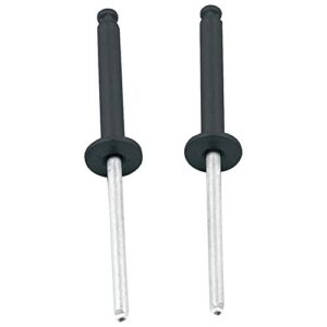 Allstar Performance ALL18099 0.5 in. Head Tri Fold Rivet with 0.125 0.375 in. Grip Range, Black   Set of 100