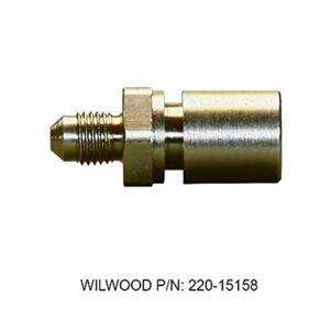 Wilwood 220 15158 FITTING,ADAPTER,TUBE, 3 TO 3/8 20