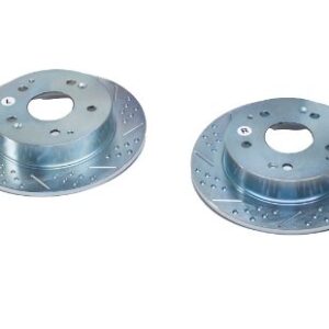 BAER 31245 020 Sport Rotors Slotted Drilled Zinc Plated Rear Brake Rotor Set   Pair
