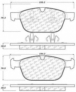 Centric (103.14120) Brake Pad, Ceramic