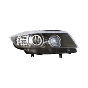 GetAllParts New Passenger Side Right Head Lamp Lens and Hsng incl Auto Adjust, HID Lamp
