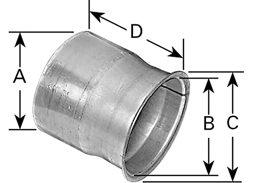 AP Exhaust 9472 Flared Exhaust Pipe Adapter