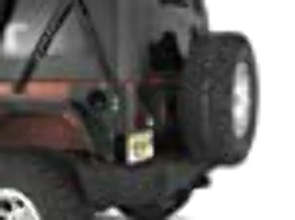 Warrior Products 1564 Side Mount License Plate Bracket with LED Light for Jeep JK 07 10