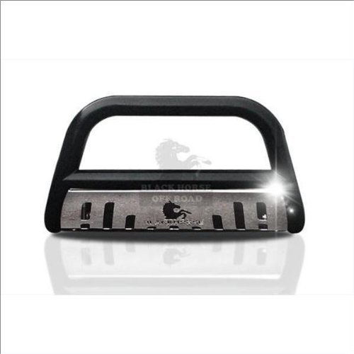 BLACK HORSE Bull Bar Skid Plate Black Compatible with 2005 2009 Chevrolet Equinox|2006 2009 Pontiac Torrent CBBS GMC3105SP