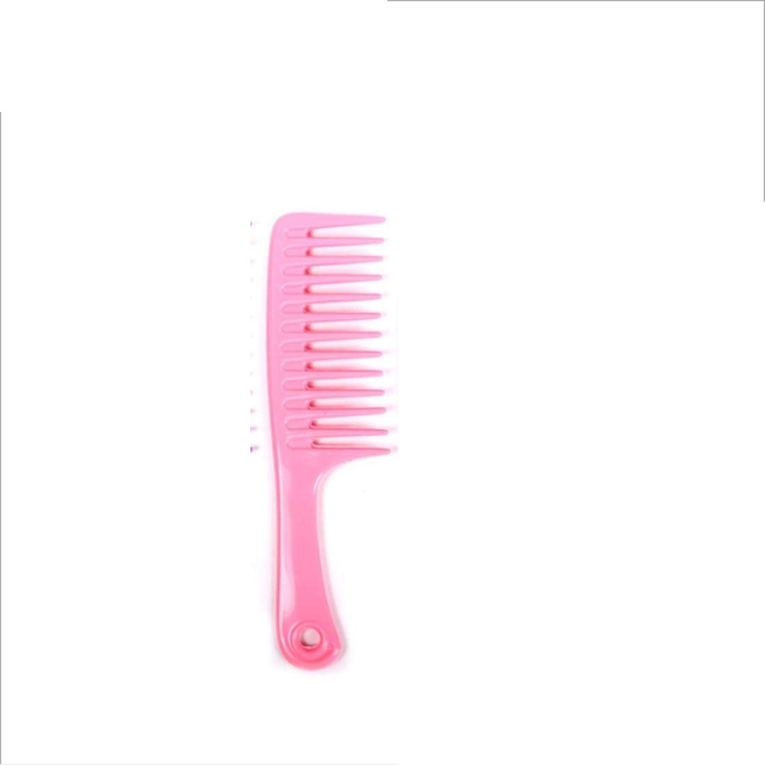 Yanhui Hairbrush 24.5cm Anti static Detangling Comb For Plastic Large Toothed Rubber Comb And Colors Vary (Color : Pink)