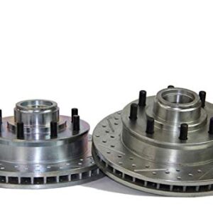 BAER 54072 020 Sport Rotors Slotted Drilled Zinc Plated Front Brake Rotor Set   Pair