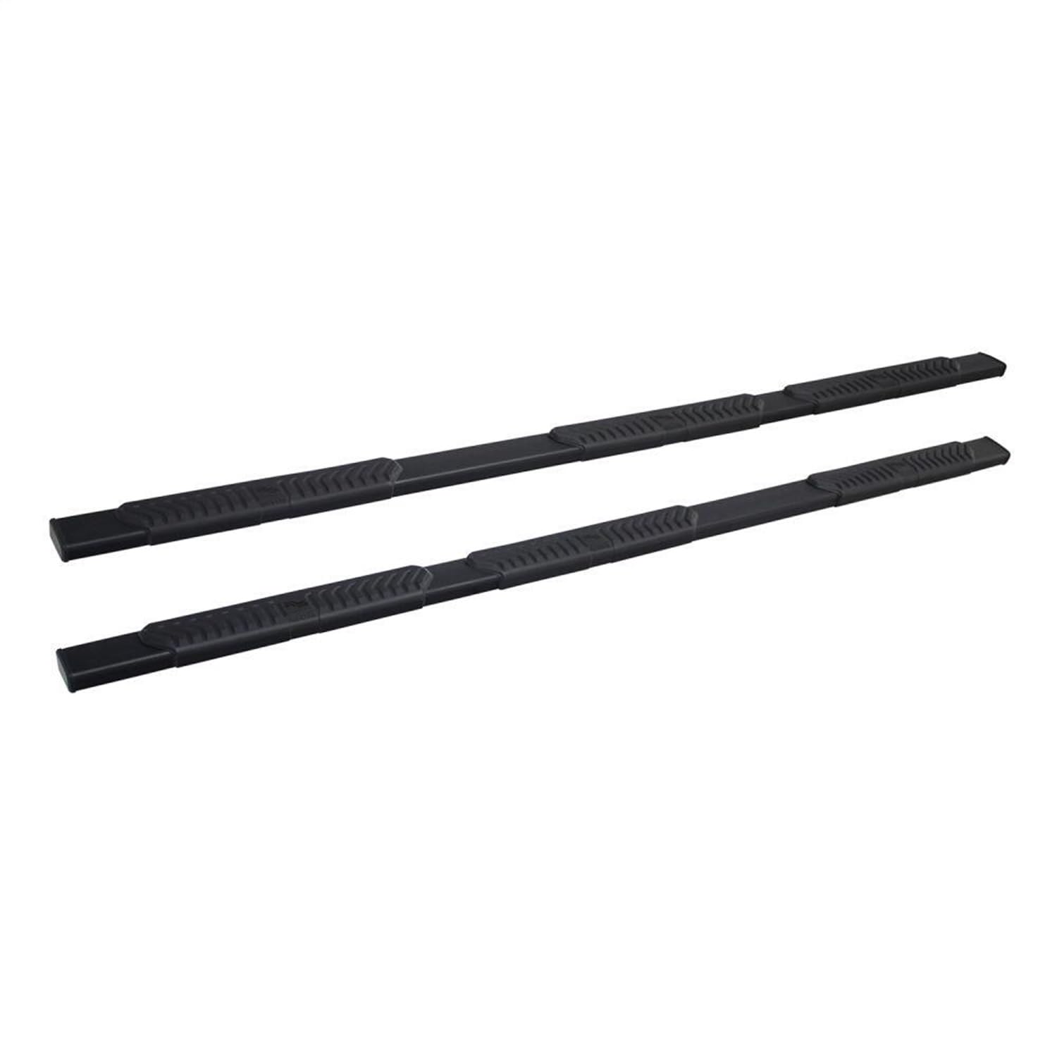 Westin 28 534575 R5 M Series 5in. Wheel to Wheel Nerf Step Bars fits 2007 2018 Silverado Sierra 1500 Crew Cab 2007 19 2500 3500 Crew Cab (6.5ft Bed, 8ft Dually Bed) Black 1 Pair