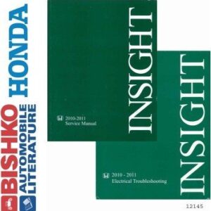 bishko automotive literature   Shop Service Repair Manual CD w/ETM Engine Electrical for The 2010 2011 Honda Insight