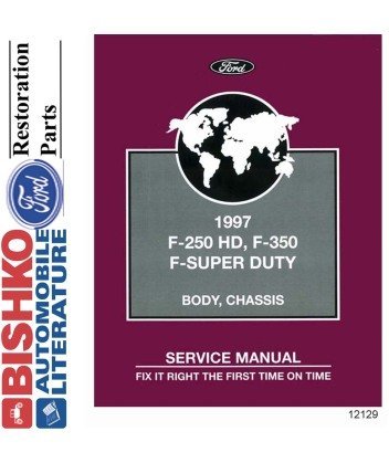 bishko automotive literature Shop Service Repair Manual CD Engine Produced for The 1997 Ford F250 HD F350 F Super Duty Truck
