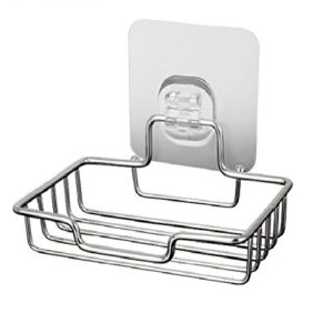 Aulang Vacuum Suction Soap Dish Holder, Bar Soap Sponge Holder for Shower, Bathroom, Tub and Kitchen Sink   rust proof stainless steel