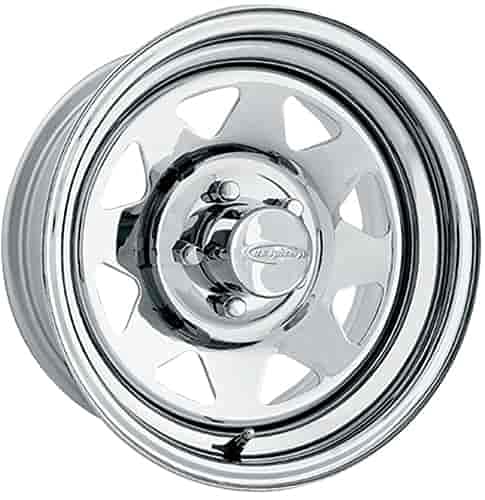 U.S. Wheel 75 5055 Chrome 8 Spoke Wheel (Series 75) Size: 15 x 10 Bolt Circle: 5