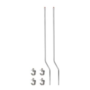 United Pacific 86070 Steel Bumper Guide Kit with Dome Lens Top   Amber Lens, 2 Pack