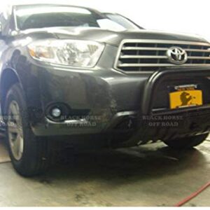 Black Horse Bull Bar Skid Plate Black Compatible with 2010 2015 Lexus RX350|2010 2015 Lexus RX450h|2008 2010 Toyota Highlander BB091009A SP