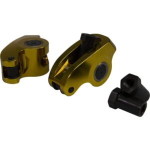 COMP Cams 19016 1 Constructed in the USA after FEA analysis the Ultra Gold ARC rocker withstands up to 700 lbs pressure while adding power and stability. This self aligning 19016 rocker has a 1.6 ratio for 3/8 stud 88+ Chevrolet 265 400 Small Block. Engine Rocker Arm Ultra Gold ARC Narrow Rocker w/ 1.6 Ratio for 88+ Chevrolet SBC w/ 3/8 Stud