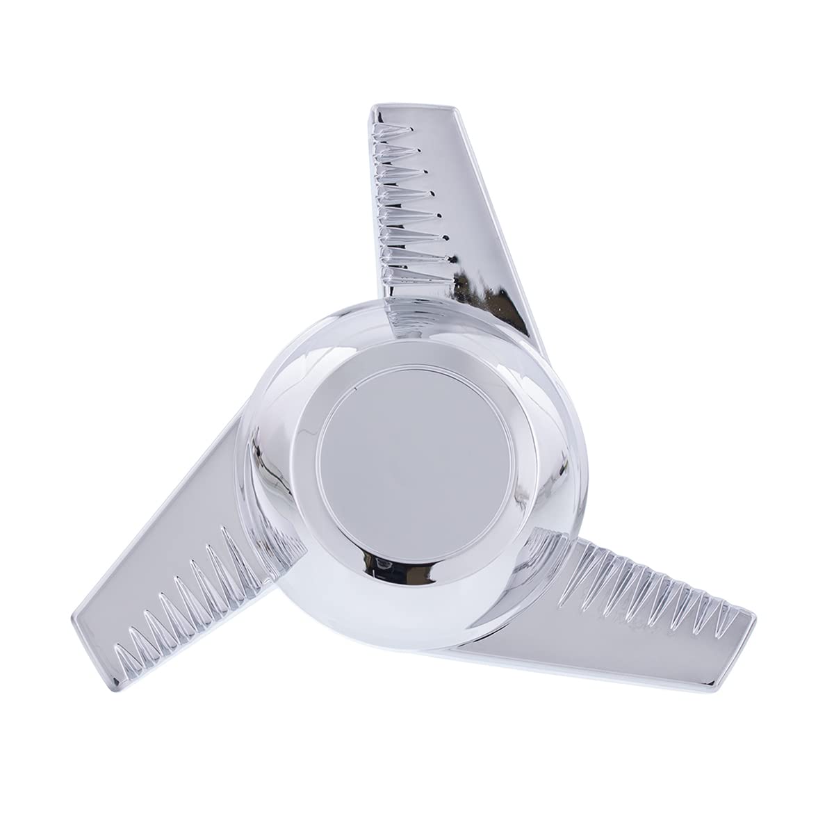 United Pacific 10720 Chrome Plastic 3 Bar Left Swing Hub Cap Spinner, Molded Plastic u2013 ONE Spinner Hub Cap