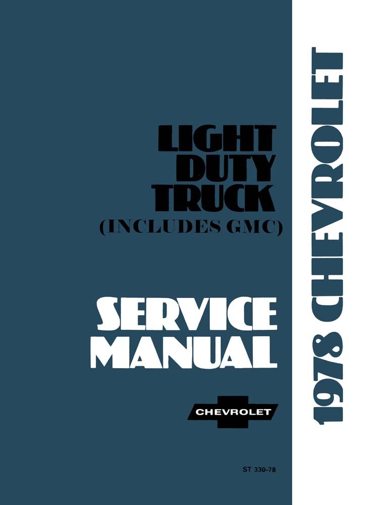 bishko automotive literature 1978 Chevy GMC C/K 10 30 G P Truck Shop Service Repair Engine Drivetrain Book