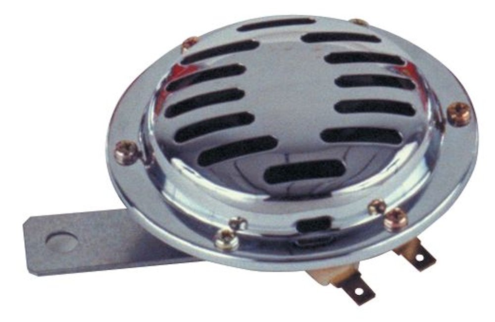 Wolo (270 2T) Chrome Disc Horn 12 Volt, Low Tone