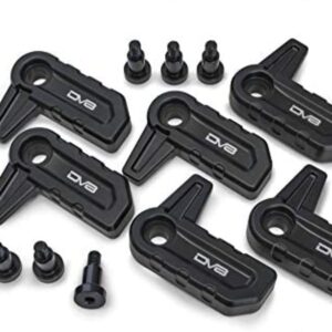DV8 Offroad | HTJL H | Hard Top T Handle Set fits 2018 Current Wrangler JL | Billet Aluminum Construction | Built to OEM Specifications | Anodized Finish | 6 Handle Set