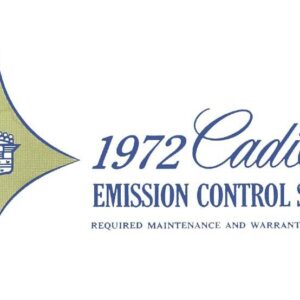 bishko automotive literature Owners Manual Emissions Control System User Guide for The 1972 Cadillac