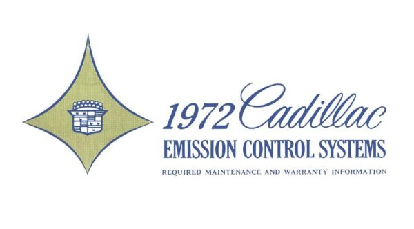 bishko automotive literature Owners Manual Emissions Control System User Guide for The 1972 Cadillac