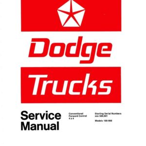 bishko automotive literature 1973 Dodge D/W 100 800 TruckShop Service Repair Manual Engine Drivetrain OEM