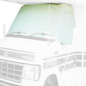 ADCO 2409 White Class C Chevy 2001 2015 Windshield Cover (RV Motorhome with Mirror Cutouts)