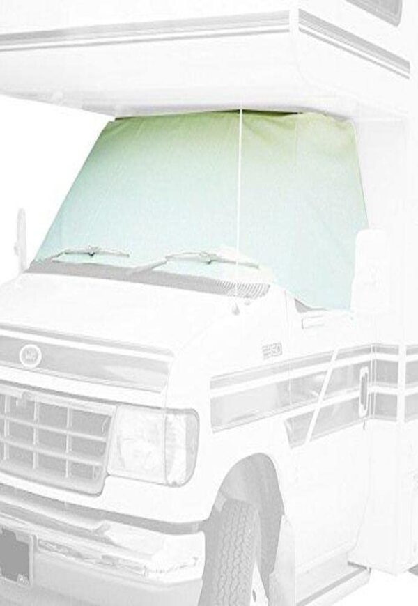 ADCO 2409 White Class C Chevy 2001 2015 Windshield Cover (RV Motorhome with Mirror Cutouts)
