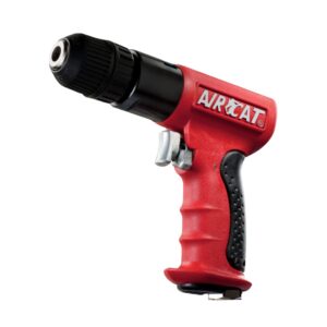 AIRCAT Pneumatic Tools 4338 .6 HP 3/8 Inch Composite Reversible Drill with Jacobs Chuck 1,800 RPM