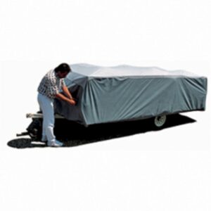 ADCO 12290 Pop Up Trailer SFS Aqua Shed Cover   Up to 8' , Gray