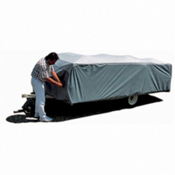 ADCO 12290 Pop Up Trailer SFS Aqua Shed Cover   Up to 8' , Gray