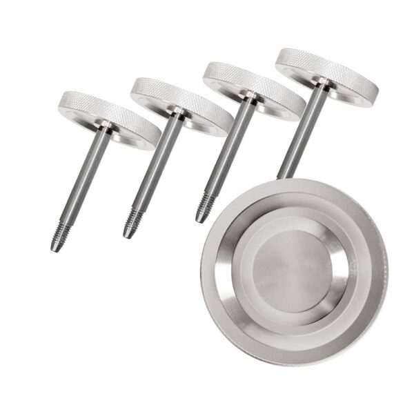 DV8 Offroad | D JP 180027 BL | Door Surround Knob Set for 07 18 Wrangler JK | 2 Door Models | Billet Aluminum Construction | Complete Set of 4
