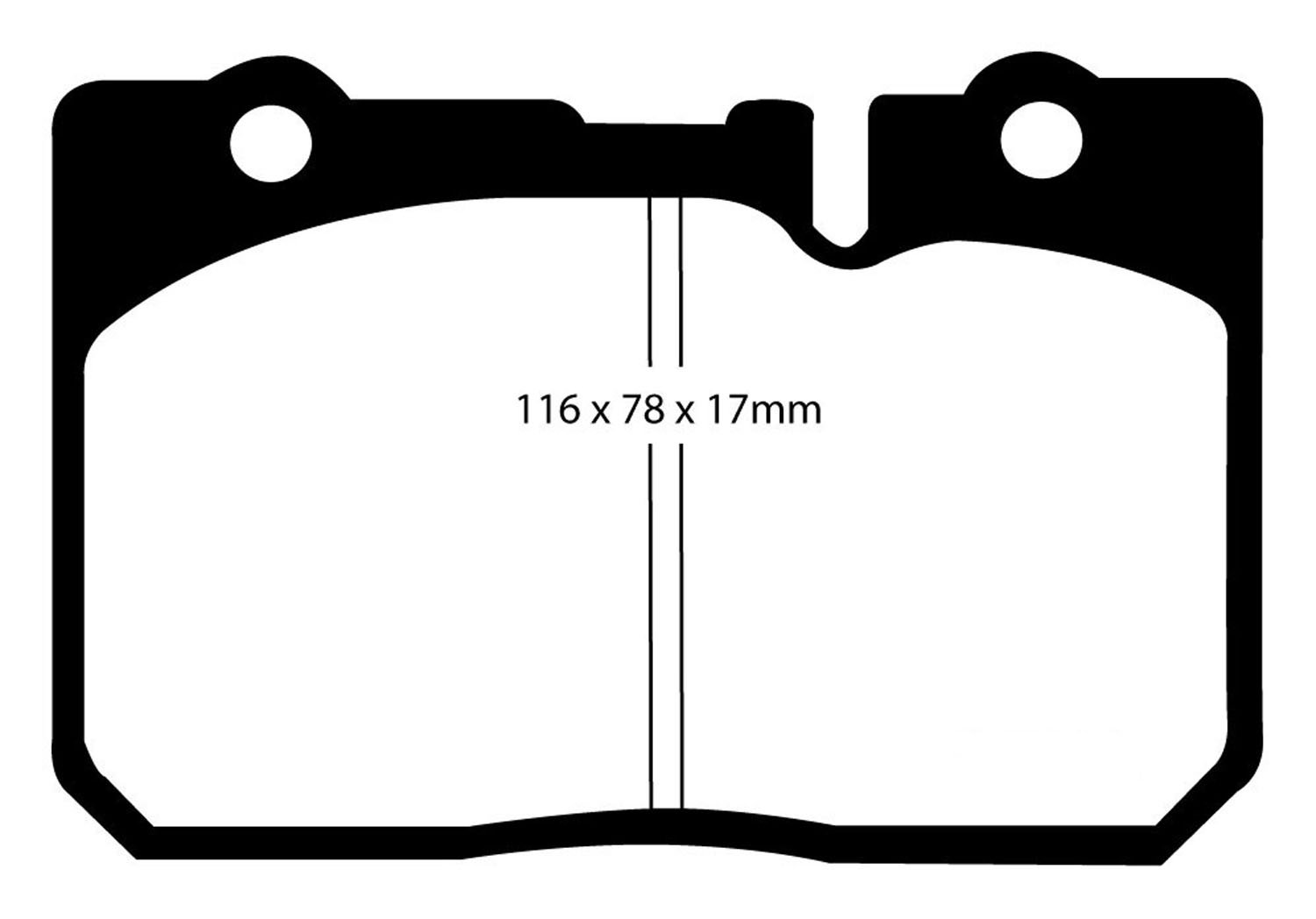 EBC Brakes UD665 Ultimax OEM Replacement Brake pad