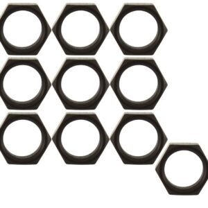 Allstar ALL18286 10 Black Thread Aluminum Jam Nut, (Pack of 10)
