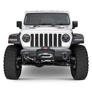 Warrior 6527   MOD Series Stubby Black Front Winch HD Bumper