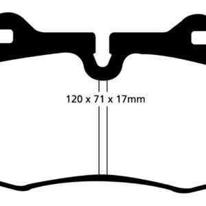EBC Brakes UD639 Ultimax OEM Replacement Brake pad