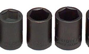 Wright Tool 356 3/8 Drive 6 Point Standard Impact Metric Socket Set 8mm   19mm (12 Piece)