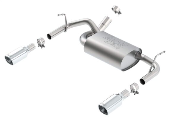 BORLA 11860 Axle Back Performance Exhaust System for 2012 2018 Jeep Wrangler JK/JKU 3.6L Automatic/Manual Transmission 4 Wheel Drive 2 & 4 Door.