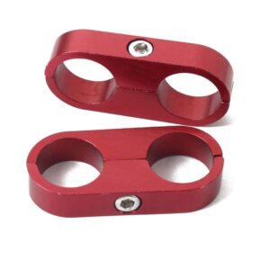 Earls 167008ERLP Red 1/2 Aluminum Hose, 2 Pack (Tube Separators)