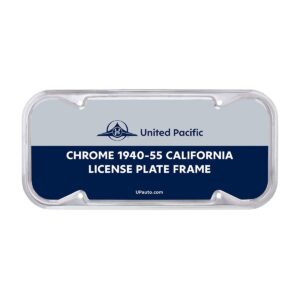 United Pacific 50089 1940 1955 Chrome License Frame Round Corner