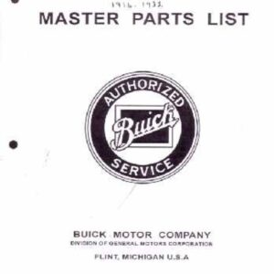 bishko automotive literature 1928 1929 1930 1931 1932 Buick Parts Numbers Book Guide Interchange Drawings