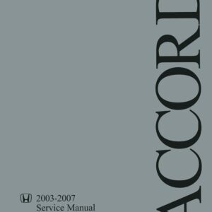 bishko automotive literature   Shop Service Repair Manual Supplement for The 2003 2004 2005 2006 2007 Honda Accord V6