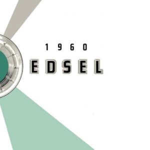 bishko automotive literature 1960 Edsel Owners Manual User Guide Reference Operator Book Fuses Fluids