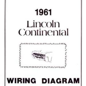 bishko automotive literature 1961 Lincoln Continental Electrical Wiring Diagrams Schematics Manual Book OEM