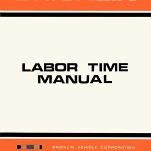 bishko automotive literature 1974 1975 Bricklin Labor Time Manual