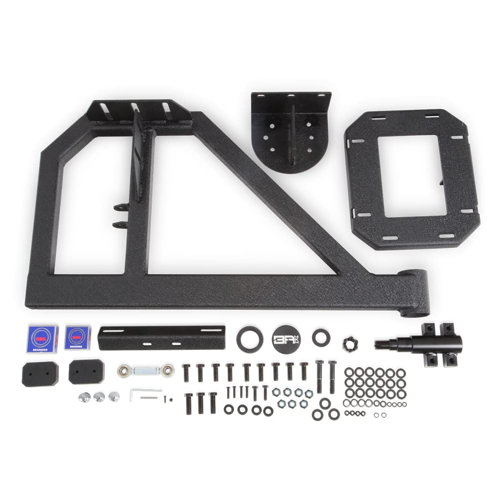Body Armor 5297 2007 2018 Wrangler Jk Tire Carrier Single Action (Fits Jk 2965 Bumper)