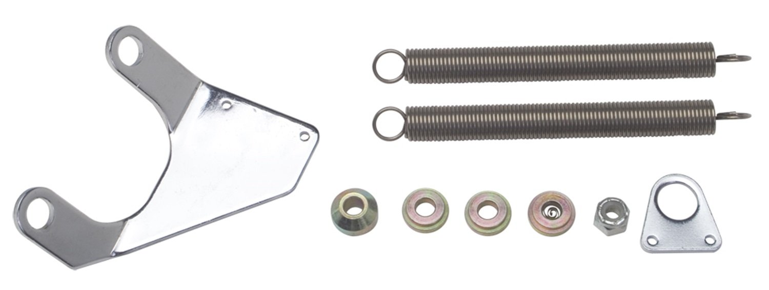 Trans Dapt Performance 2386 Throttle Return Spring Kit Chrome Plated Steel Incl. Cable Bracket/Transmission Kick Down Cable Bracket/Springs/Mounting Hardware Fits Chevy Big Block Throttle Return Spring Kit