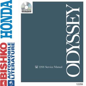 bishko automotive literature   Shop Service Repair Manual CD Engine Drivetrain Wiring for The 1998 Honda Odyssey