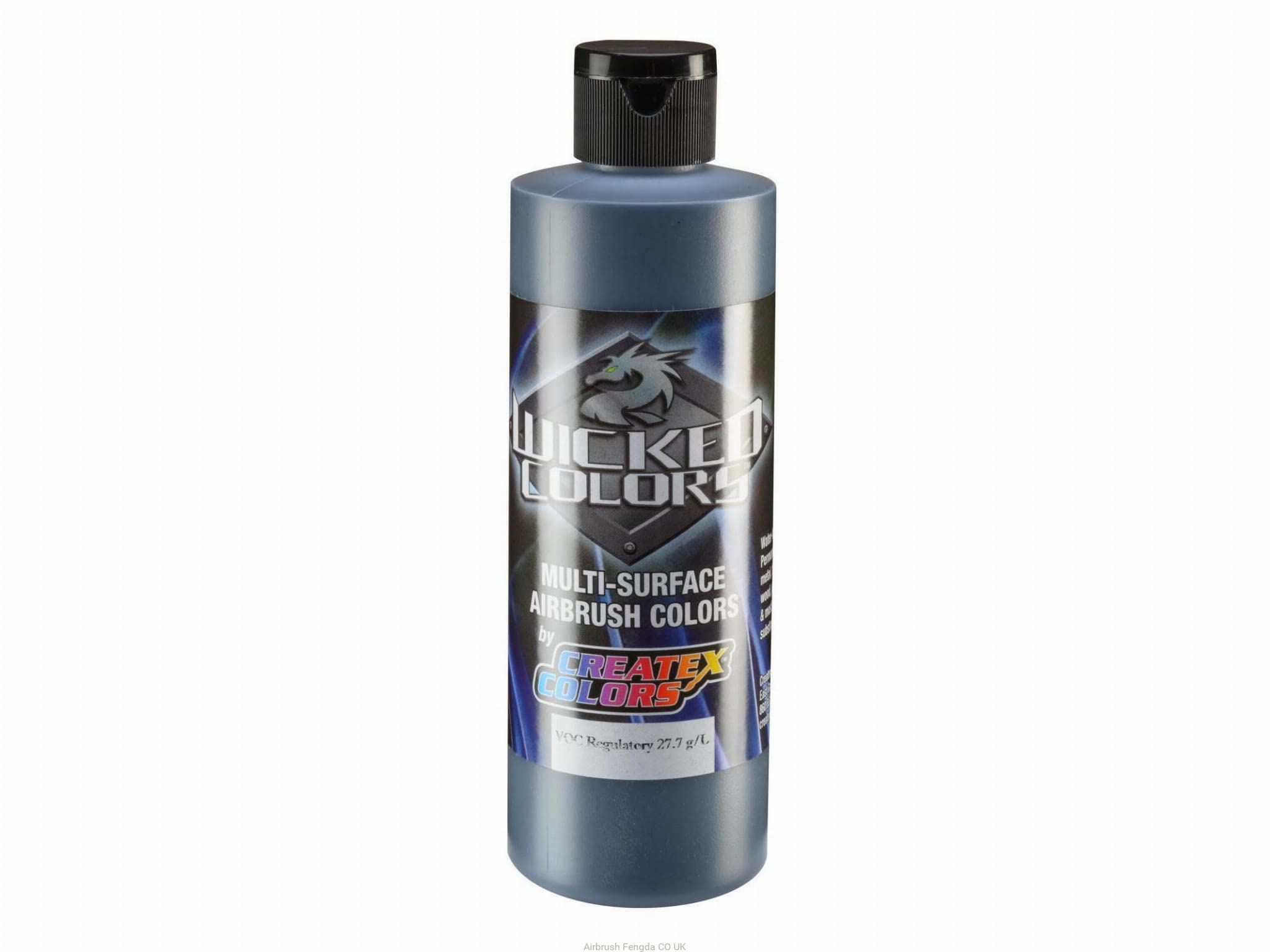Createx Wicked Colors Airbrush Color 8 oz, Opaque Jet Black
